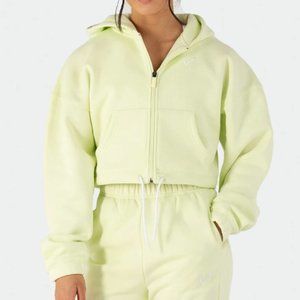 Reset Fleece Cropped Zip-up Hoodie